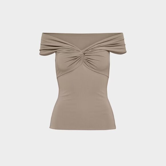 Aritzia Contour Twist Off-shoulder Top - Picture 2 of 4